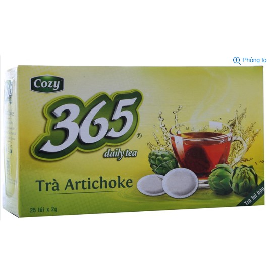 Trà Atiso Cozy 365 Daily Tea túi lọc hộp 50g (25 gói)