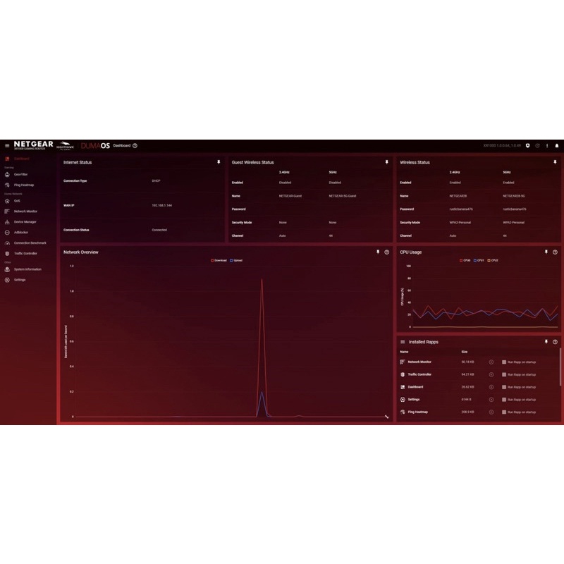 Bộ phát wifi Netgear Xr1000 Nighthawk Wifi 6 Gaming cũ