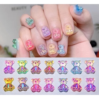 set charm gấu nails,gói 20con charm hoạt hình dán móng.gửi mầu ngẫu nhiên