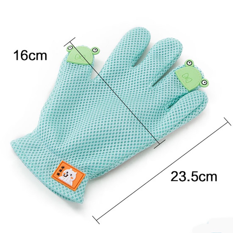 Găng Tay Tẩy Lông Bằng Silicone Hình Mèo Hoạt Hình Cho Mèo