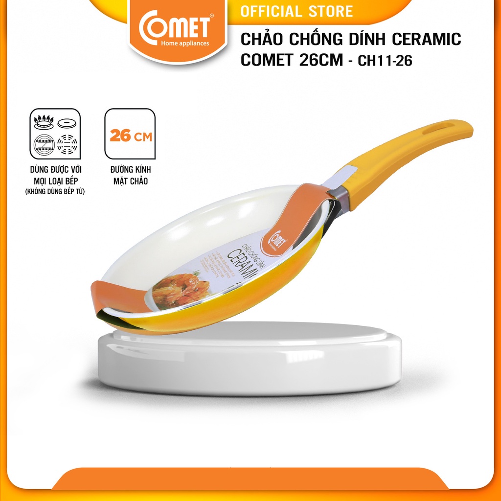 [LIFEMC11M2ADP -12% đơn 250K] Chảo chống dính ceramic Comet CH11-26