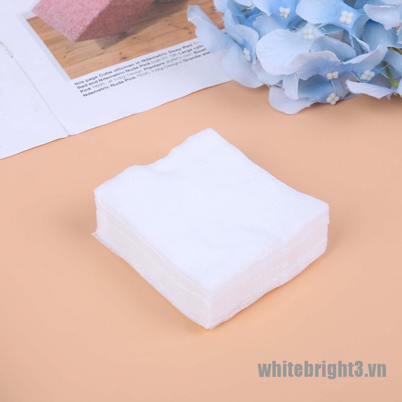 (Hàng Mới Về) Hộp 3 / 100 Dụng Cụ Trang Điểm Móng Tay Màu Trắng