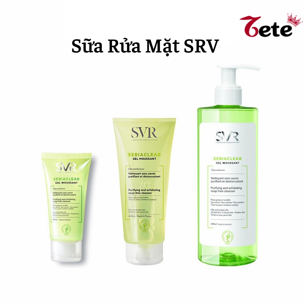 Gel Rửa Mặt Dành Cho Da Nhạy Cảm SVR SEBIACLEAR Gel Moussant