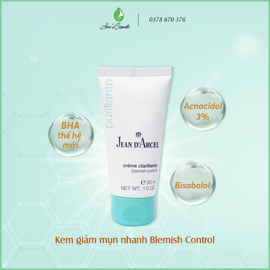 Kem làm giảm mụn nhanh Jean D arcel, Blemish Control_Jean D'arcel