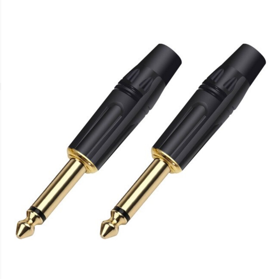 Jack 6.5 ly loại tốt, lõi đồng nguyên chất - 6.35mm Mono Jack