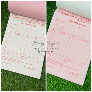 HOÁ ĐƠN 2 LIÊN _ NHẬN IN TỪ 5 CUỐN