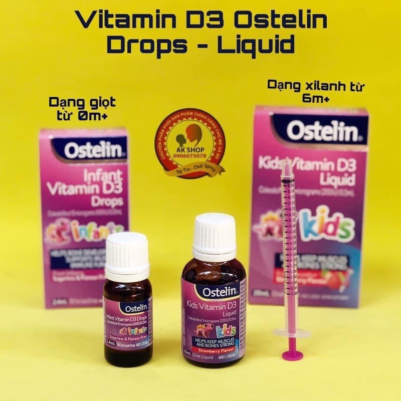 Vitamin d3 ostelin hàng chính hãng Úc