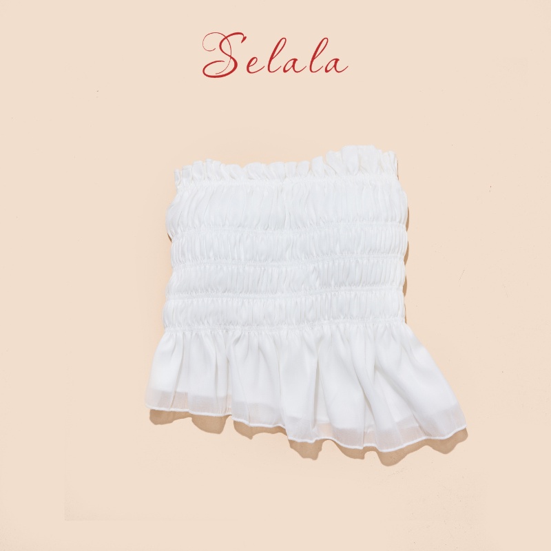 Áo Cúp Ngực Selala Bèo Nhún Cao Cấp Vạt Chéo Sexy V18