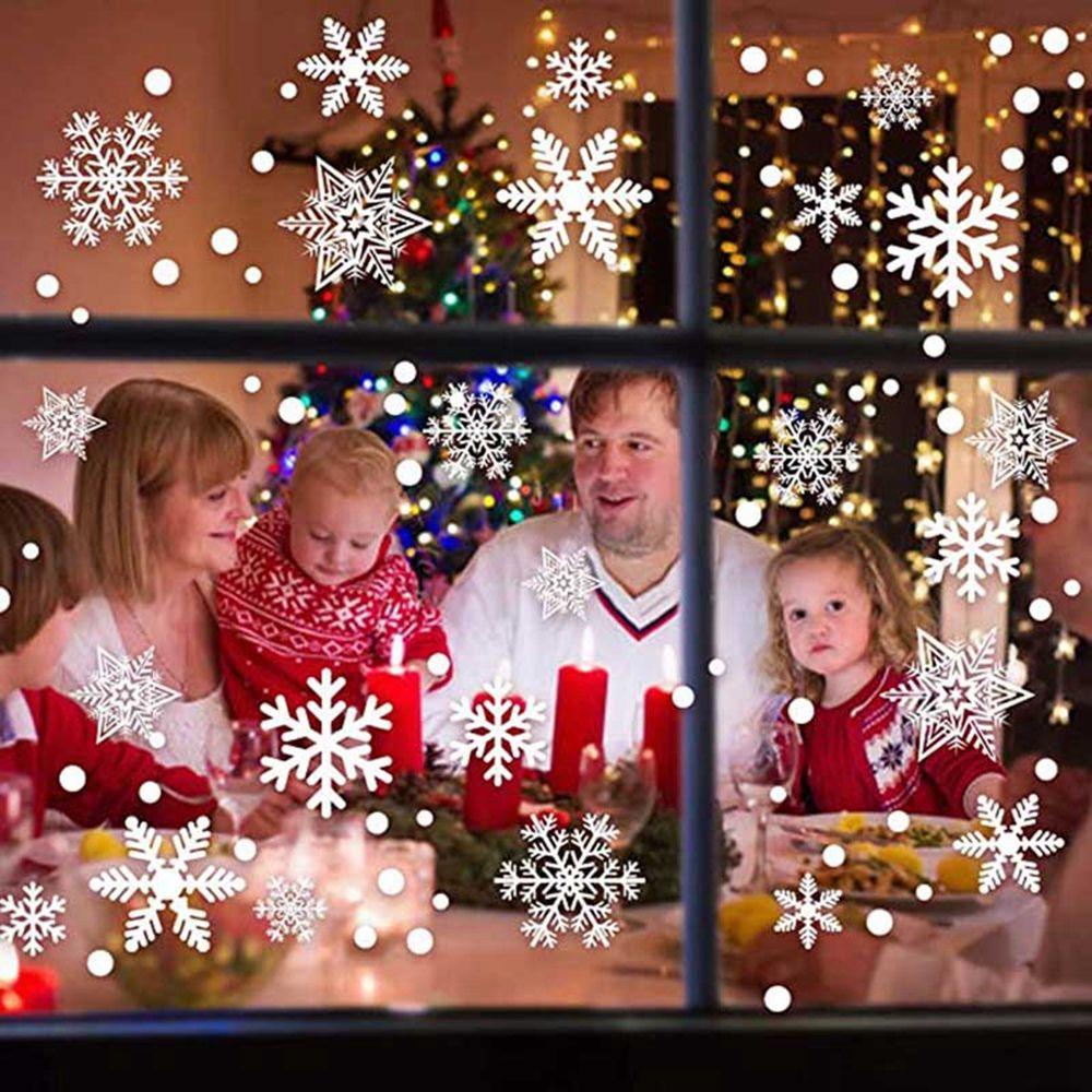 Miếng Dán Trang Trí Giáng Sinh / Năm Mới Hình Ông Già Noel / Tuần Lộc / Bông Tuyết
