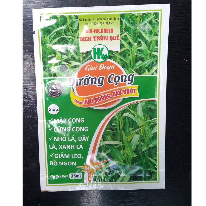 Dịch trùn quế  giai đoạn dưỡng cọng - Chuyên rau muống, rau nhút - Gói 35ml