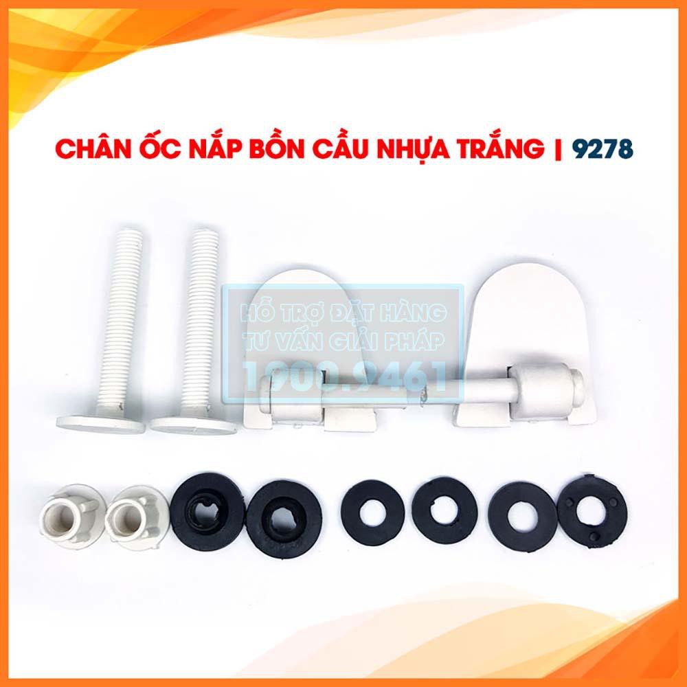 Chân ốc nắp bồn cầu nhựa trắng, phù hợp với nhiều hãng 9278