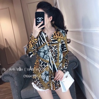 Áo sơ mi lụa combo trần trang