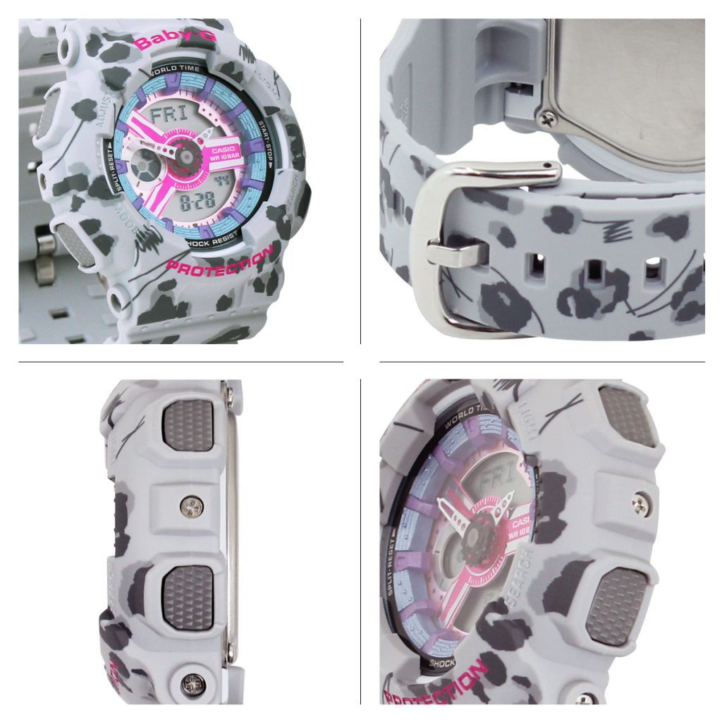 Đồng Hồ Nữ Casio Baby G BA-110FL-7A chính hãng ,  tự bật led , Chống Nước 100m , bảo hành 12 tháng