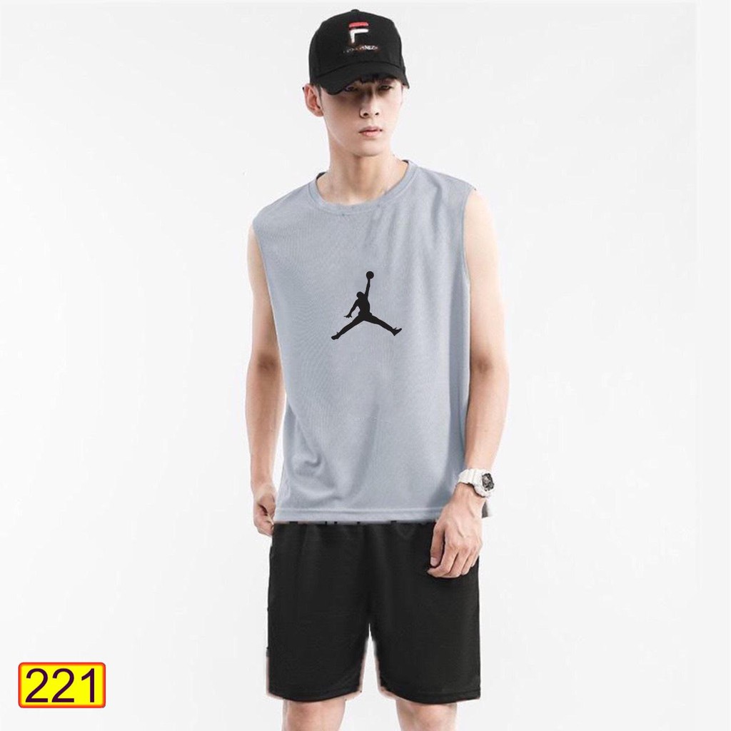 Áo Ba Lỗ Tập Gym Sát Nách Thể Thao Nam Nữ 221 Thun Lạnh TANKTOP Cậu Bé Bóng Rổ