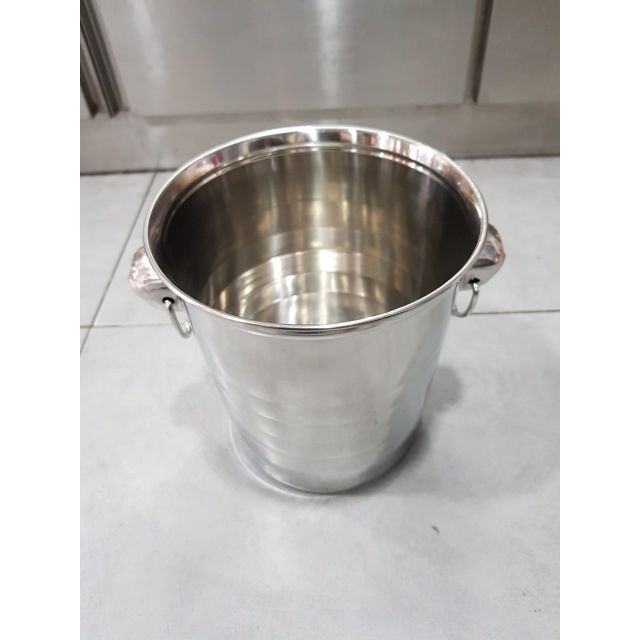 [Sỉ] Xô đựng đá inox 2 lớp giá rẻ bền đẹp cao cấp ngâm rượu sâm panh giữ nhiệt 3,5l