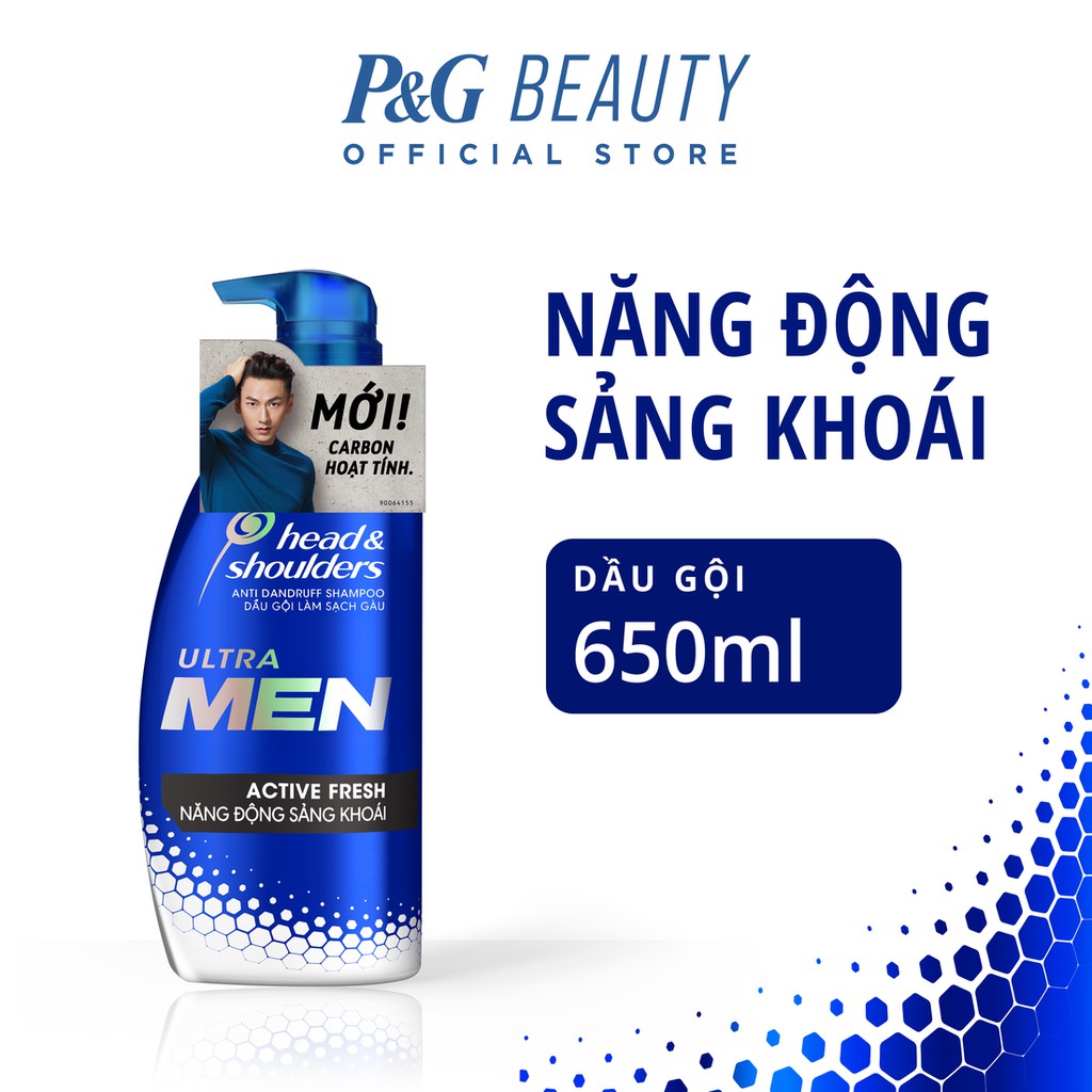 Dầu Gội HEAD AND SHOULDER ULTRAMEN Năng Động Sảng Khoái Chai 650ML