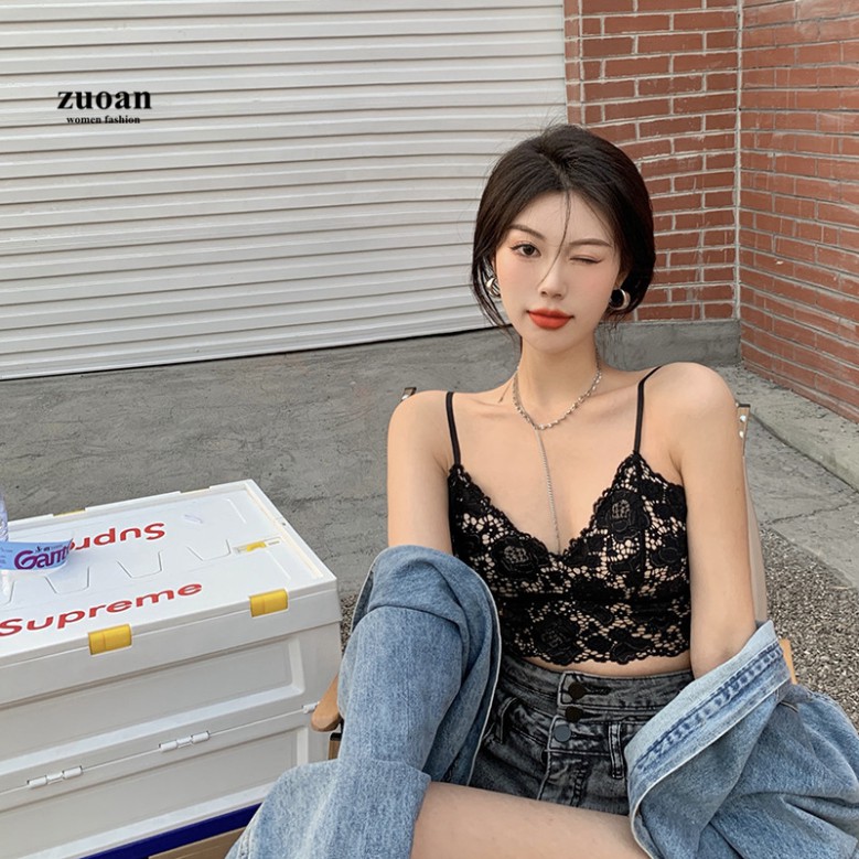 Áo Hai Dây Phối Ren Kiểu Dáng Quyến Rũ Cho Nữ[ ABR05] (hàng hot)