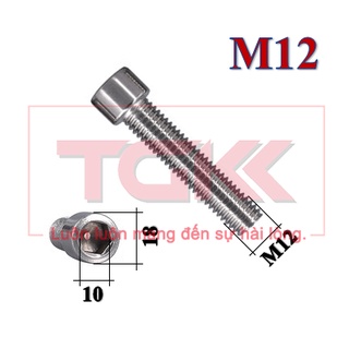 Bulong lgc đầu trụ inox 201 m12