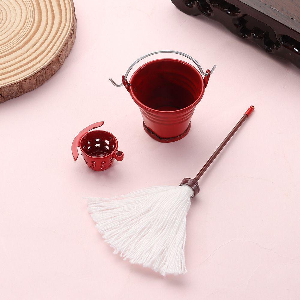 Xô Mini Màu Cầu Vồng Trang Trí Nội Thất Nhà Bếp Tỉ Lệ 1 / 12 Mới