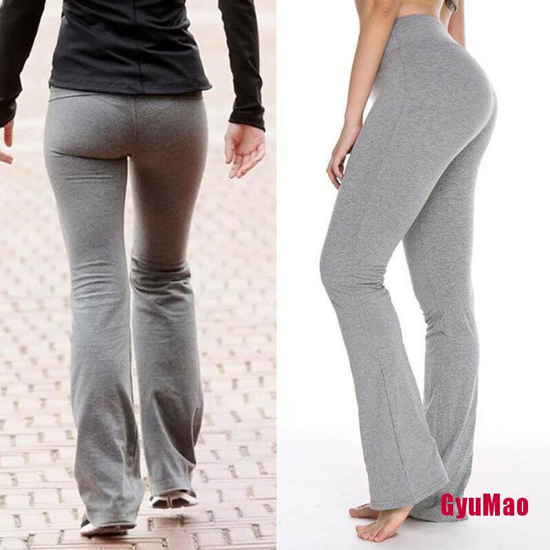 Quần Dài Ống Loe Tập Yoga Thể Thao Thời Trang Cho Nữ