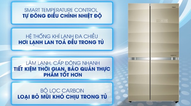 [ELHAL5 giảm 7% tối đa 1TR] Tủ lạnh Aqua Inverter 518 lít AQR-IG585AS SG (Miễn phí giao tại HCM-ngoài tỉnh liên hệ shop)