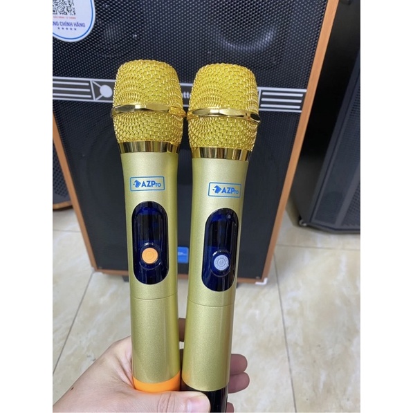 Loa Kéo Azpro AZ 16A Bass 4 Tấc-3 Đường Tiếng Phiên Bản 2022-Tặng Kèm 2 Micro Karaoke