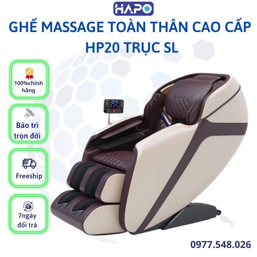 Ghế Massage Toàn Thân Cao Cấp Điều Khiển Giọng Nói, Ghế Mát Xa Toàn Thân Kết Hợp Với Sưởi Hồng Ngoại HP20