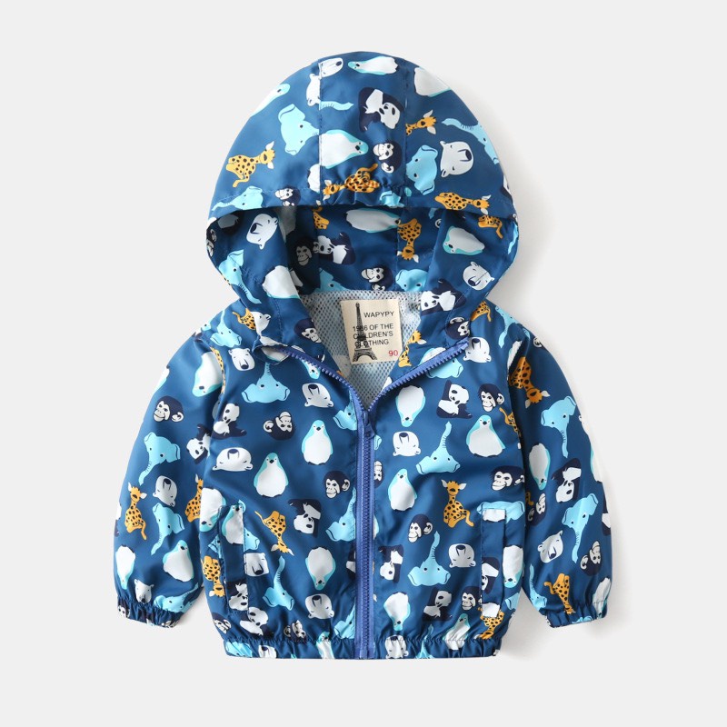 Áo khoác gió hoạ tiết MD1556 cho bé trai 2-8 tuổi Mẫu mới 2023 - Little Maven Official Store
