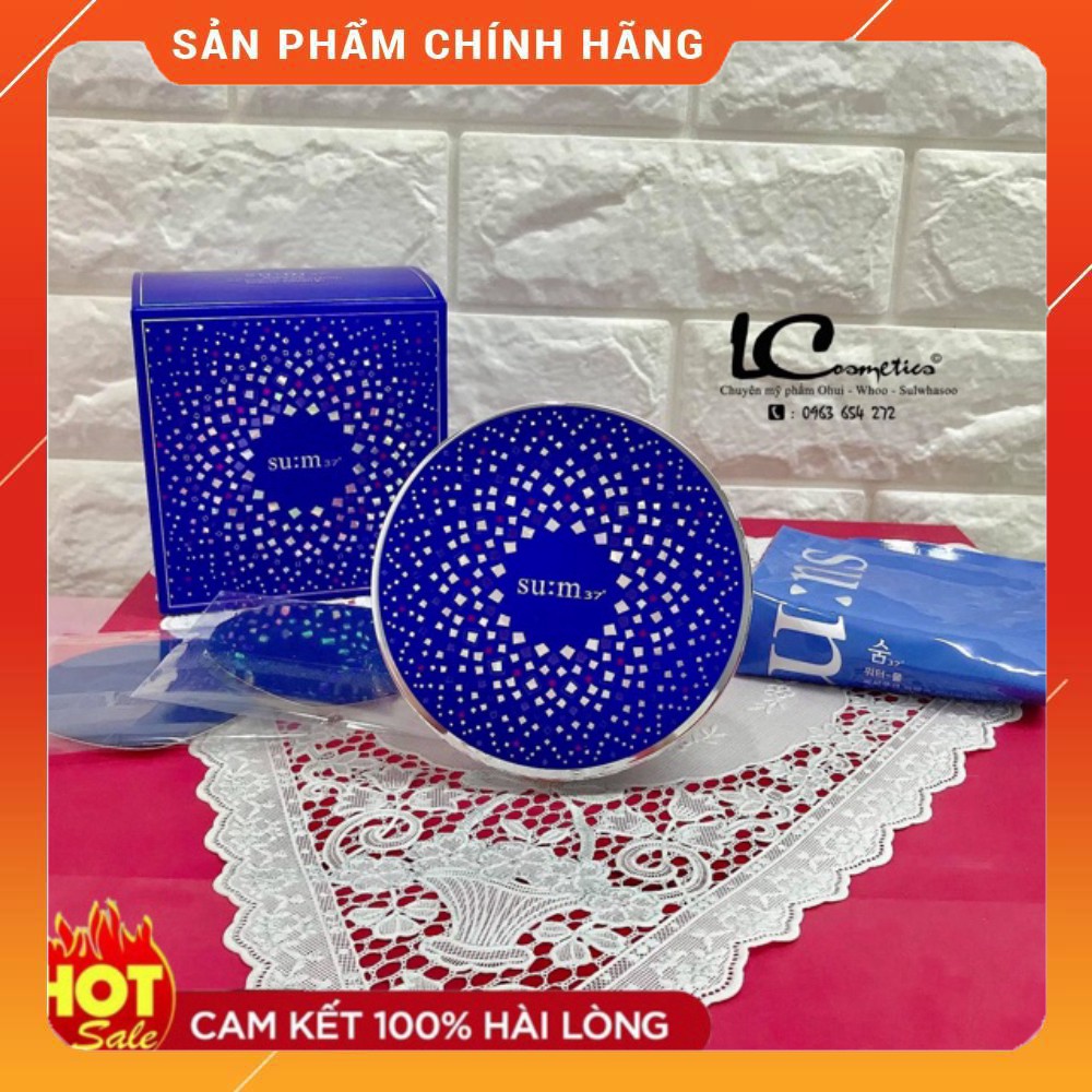 Phấn nước Cushion Su:m37 Water Full siêu mịn bản tăng thể tích từ 15g=>23g siêu lớn siêu hot