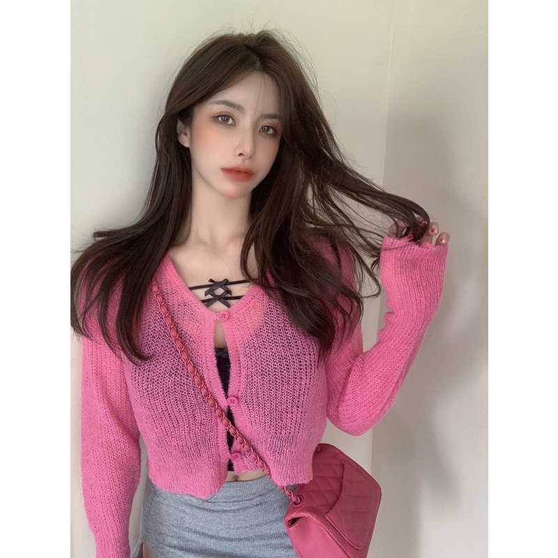 Áo Cardigan Dệt Kim Mỏng Dài Tay Chống Nắng Miguo 2021 Dành Cho Nữ | BigBuy360 - bigbuy360.vn