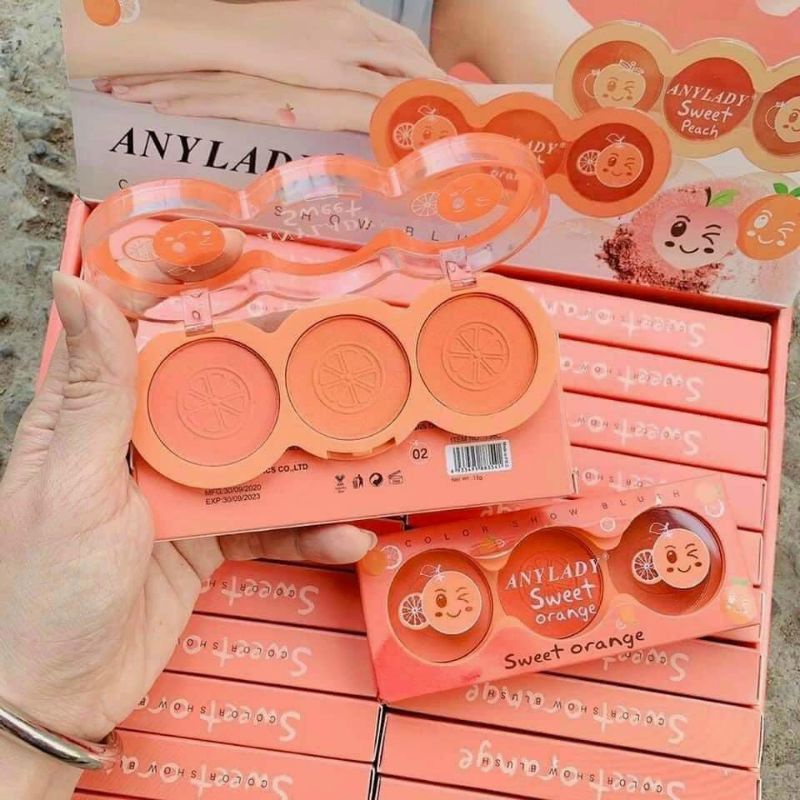 Má hồng 3 ô ANYLADY SWEET ORANGE 🍊 | BigBuy360 - bigbuy360.vn