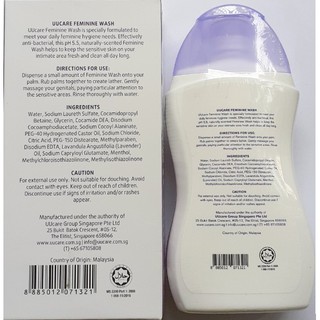 Dung dịch vệ sinh phụ nữ UUcare – 250ml