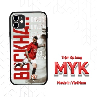 Ốp lưng David Beckham sút bóng trong áo Manchester United cho Iphone 5 6 7 8 Plus 11 12 Pro Max X Xr FOO20210130