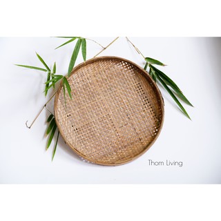Mẹt tre cật (tre vỏ) - đan thưa