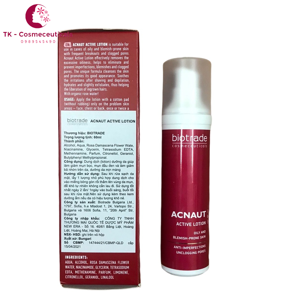 Lotion / Cream Biotrade Acne Out Active Giảm Mụn, Dưỡng Da, Điều Hòa Tiết Bã Nhờn