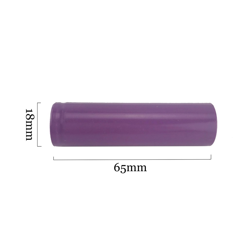 Cell pin 18650 1200mAh xả số lượng lớn màu tím (ko in dung lượng)