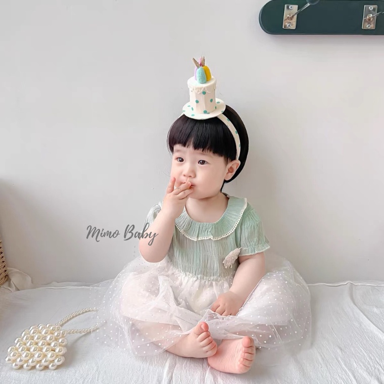 Bộ tóc giả đội đầu siêu dễ thương cho bé gái TG01 Mimo Baby