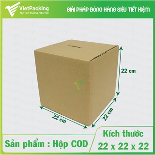 [GIÁ RẺ] 15 hộp carton vuông lớn size 22x22x22 siêu đẹp