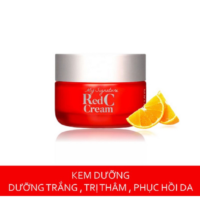 Kem Dưỡng Trắng Da Và Phục Hồi Da Tia'm My Signature Red C Cream 50ml ( TIAM )