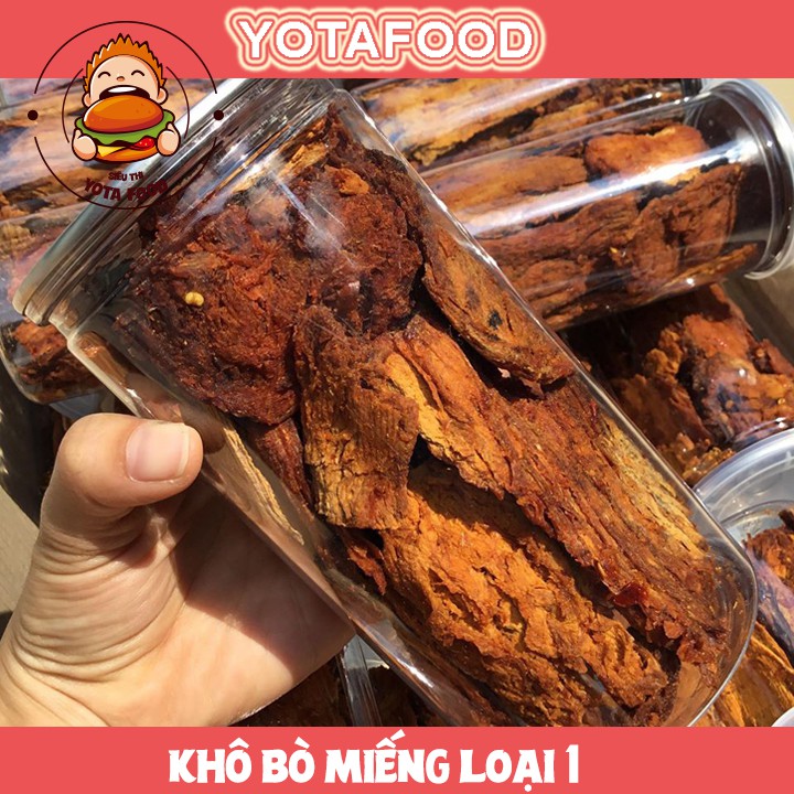 Khô bò miếng loại 1 siêu ngon ( Thơm ngon đậm vị ) | hủ pet 300gr | Yotafood