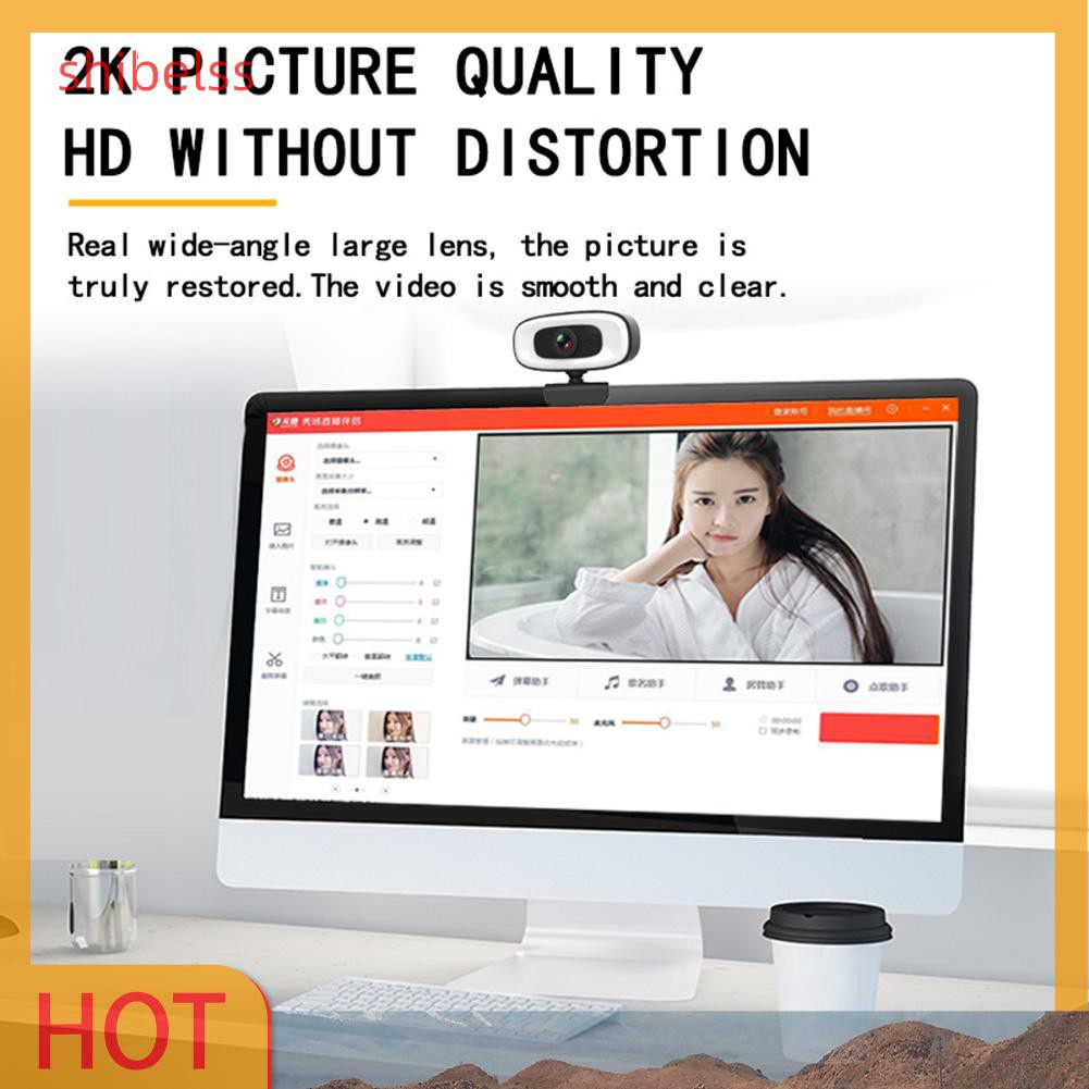 Webcam Shibelsss Pc-C10 2k Hd Usb Kèm Micro Cho Máy Tính