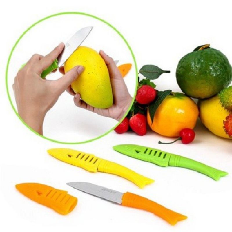 Dao gọt trái cây có nắp đậy