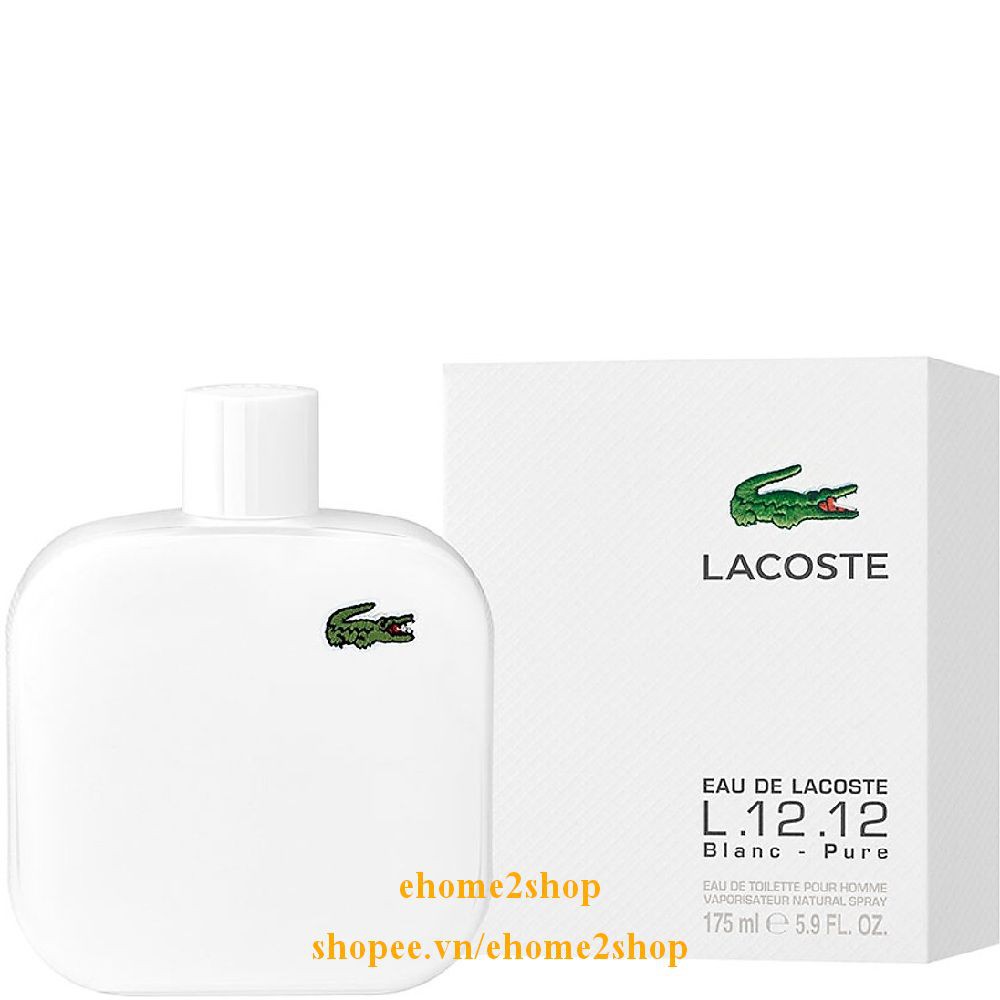 Nước Hoa Nam 175ml Lacoste Eau de Lacoste L.12.12 Blanc, shopee.vn/ehome2shop.