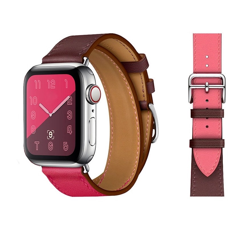 Dây Đeo Đồng Hồ Bằng Da Bò 100% Chính Hãng Cho Apple Watch ultra 8 6 SE 5 4 49mm 42MM 38MM 44MM 40MM i-Watch 6 5 4 Wri