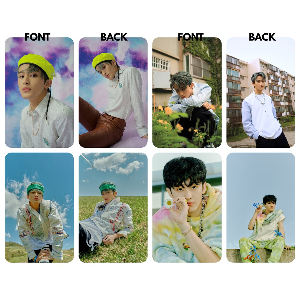 Set 4 card thẻ nhựa NCT DREAM - Hello Future bo góc in 2 mặt