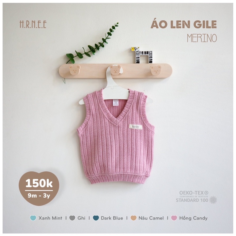 Hrnee Áo len GILE Merino đủ mầu size từ 9-3Y