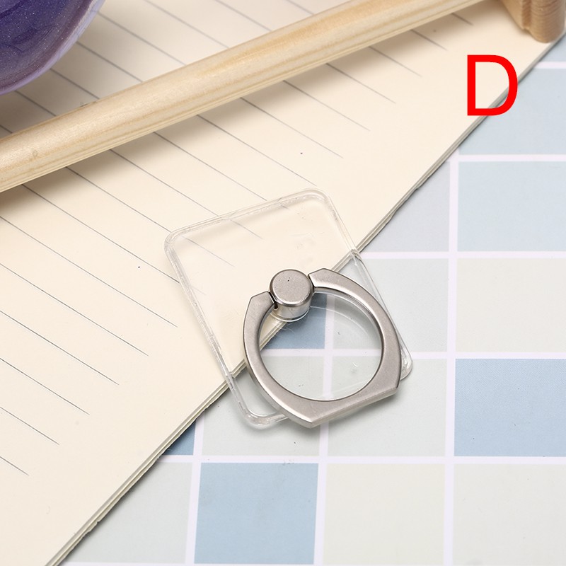 1 Nhẫn Xoay Trong Suốt Dễ Thương Giá Đỡ Điện Thoại