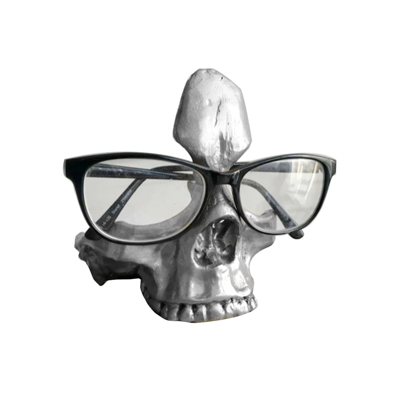 Giá Đỡ Mắt Kính Bằng Resin Hình Đầu Lâu Trang Trí Nhà Cửa / Văn Phòng