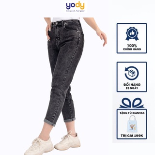 Quần Jeans Nữ Baggy YODY 9 Tấc Chất Co Giãn Cao Cấp Thoải Mái QJN3126