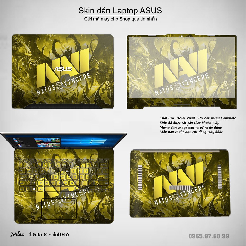 Skin dán Laptop Asus in hình Dota 2 _nhiều mẫu 8 (inbox mã máy cho Shop)